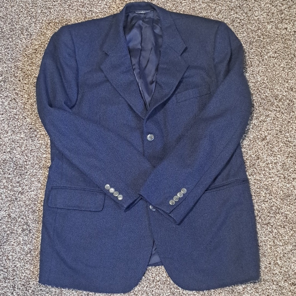 Samuelsohn Men's Blazer 100% Wool Size 44 Tall